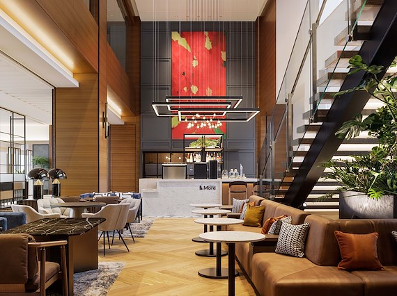 ロビーラウンジ　＆More by Sheraton　店内イメージ