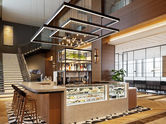 ロビーラウンジ &More by Sheraton カウンター