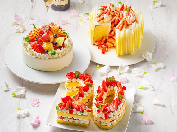 アニバーサリーケーキ（プレミアムケーキ・ナンバーケーキ・生クリームデコレーションケーキ）イメージ